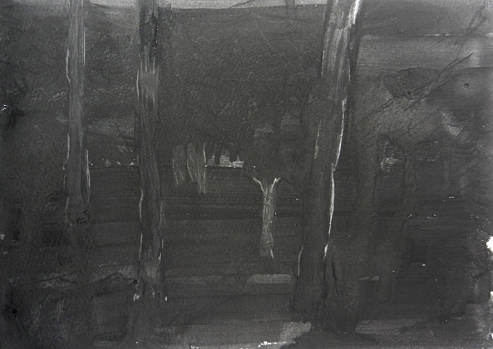 Pablo Gonzalez-Trejo, Forest 7, 20.5 x 29 cm, Técnica Mixta sobre papel, 2013