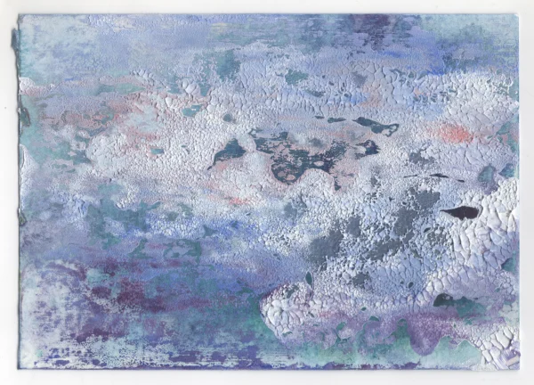 Untitled, 10.5 x 14.5 cm, Mixed media on paper, 2025