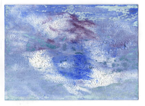 Untitled, 10.5 x 14.5 cm, Mixed media on paper, 2025