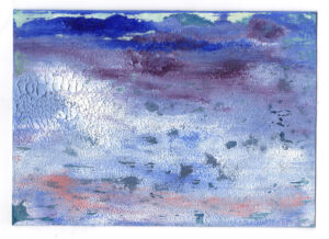 Untitled, 10.5 x 14.5 cm, Mixed media on paper, 2025